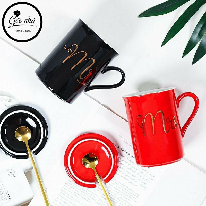 Ly sứ Mr&Mrs quai cùng màu