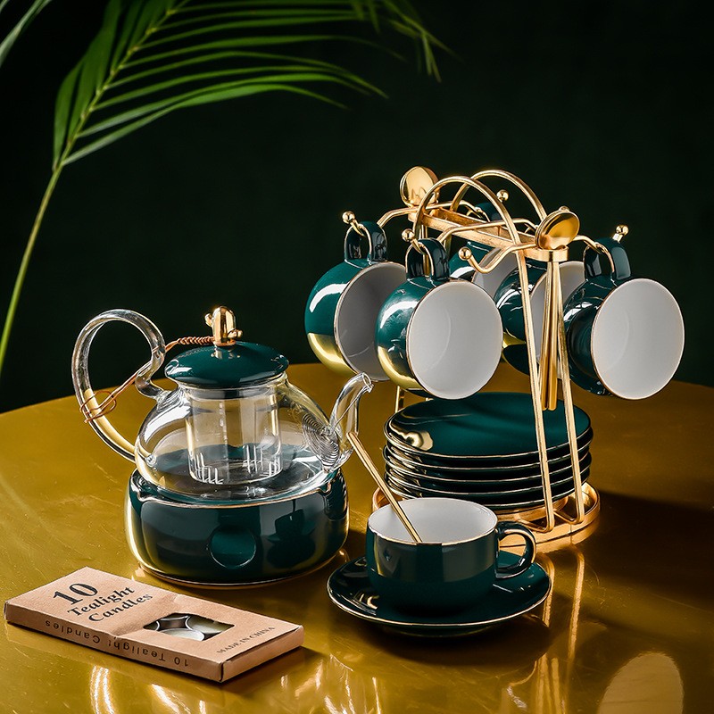 Set Trà Cactus Đế Nến