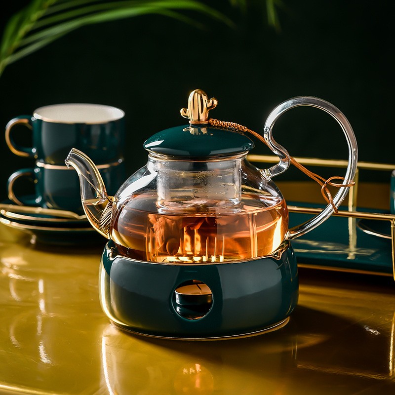 Set Trà Cactus Đế Nến