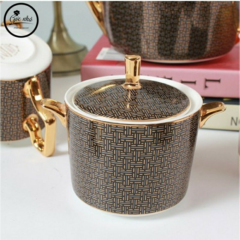 Set Trà Ấm Sứ Xương Lancaster Cao Cấp