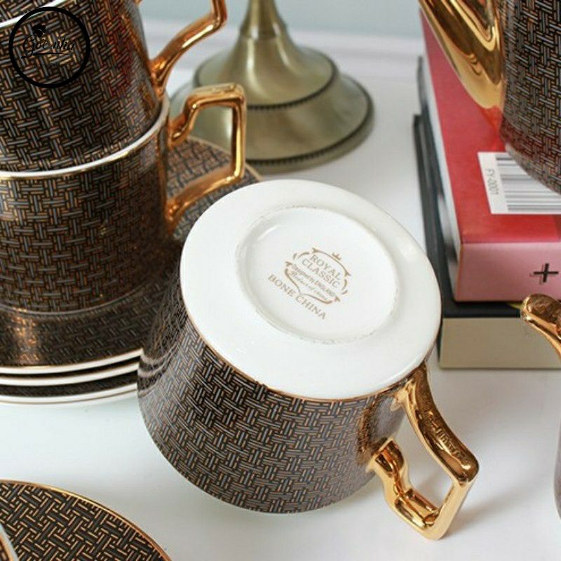 Set Trà Ấm Sứ Xương Lancaster Cao Cấp