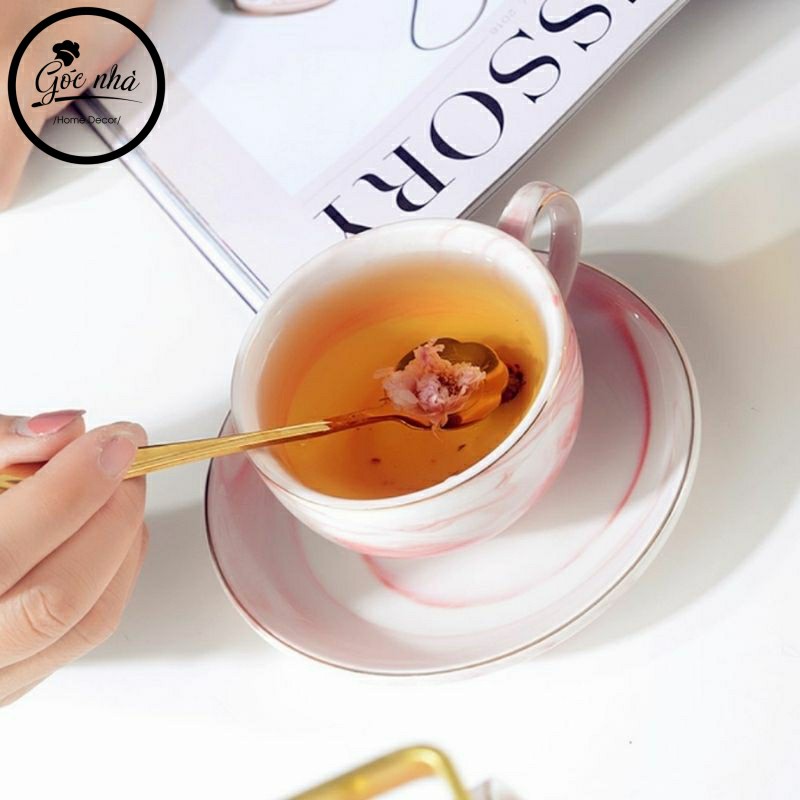 Bộ trà vân đá Marble giá treo