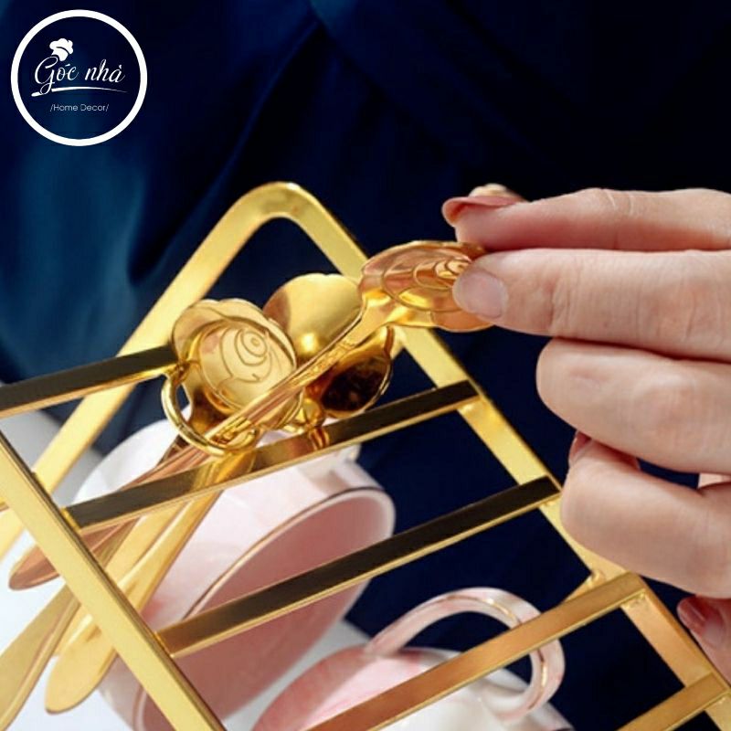 Bộ trà vân đá Marble giá treo