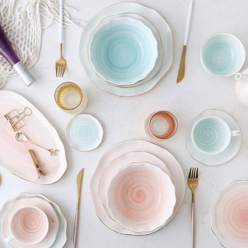 Set Trà Ombre vân xoáy