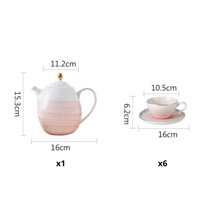 Set Trà Ombre vân xoáy