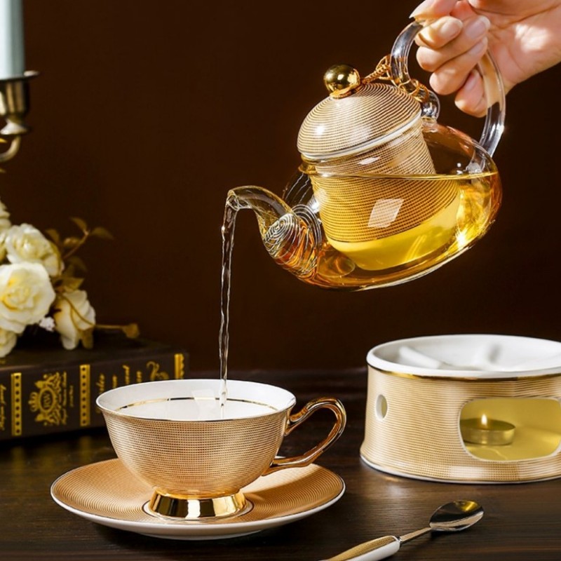 Set Trà Sứ Xương Royal Gold