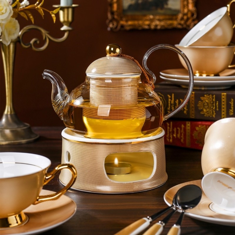 Set Trà Sứ Xương Royal Gold