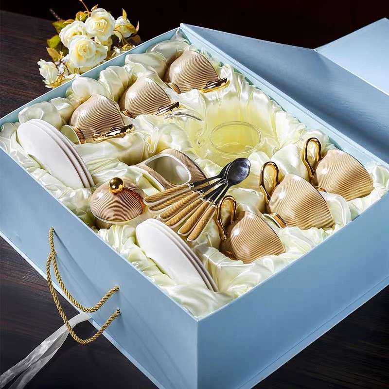 Set Trà Sứ Xương Royal Gold