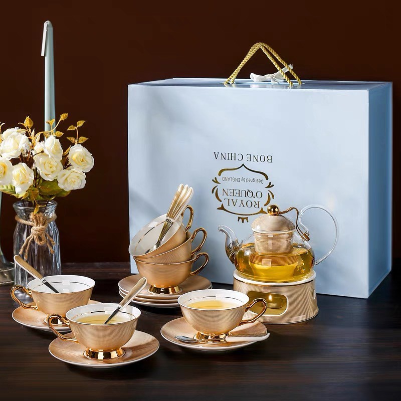 Set Trà Sứ Xương Royal Gold