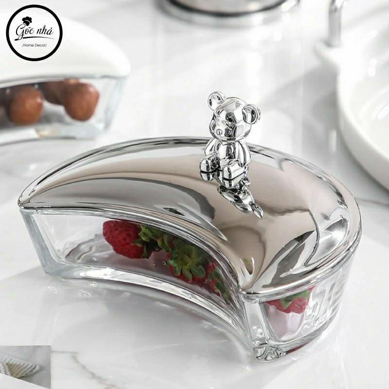 Khay mứt Dragon tròn mâm sứ cao cấp