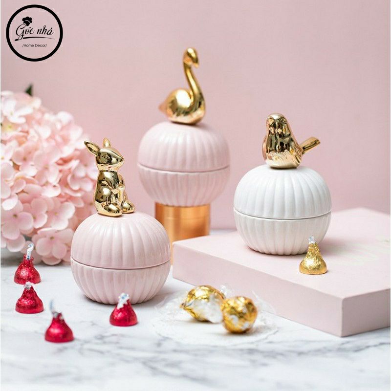 Hũ Kẹo Sứ Kẻ Tăm Animal