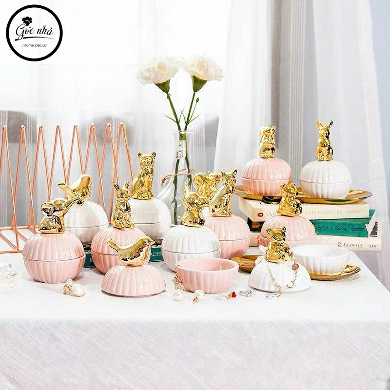 Hũ Kẹo Sứ Kẻ Tăm Animal