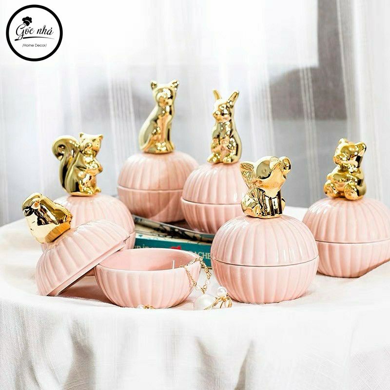 Hũ Kẹo Sứ Kẻ Tăm Animal