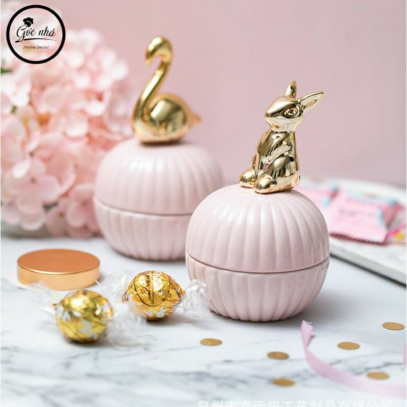 Hũ Kẹo Sứ Kẻ Tăm Animal