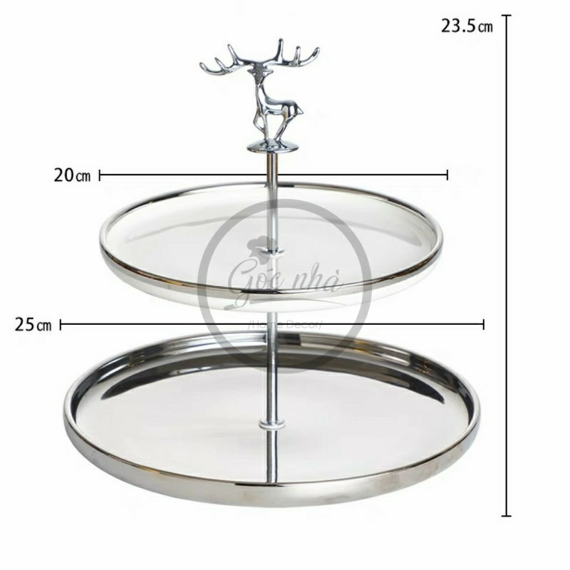 Khay Bánh Trơn Silver Deer