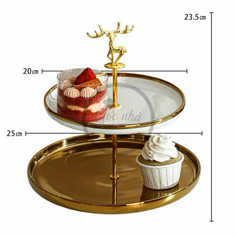 Khay Bánh Trơn Silver Deer