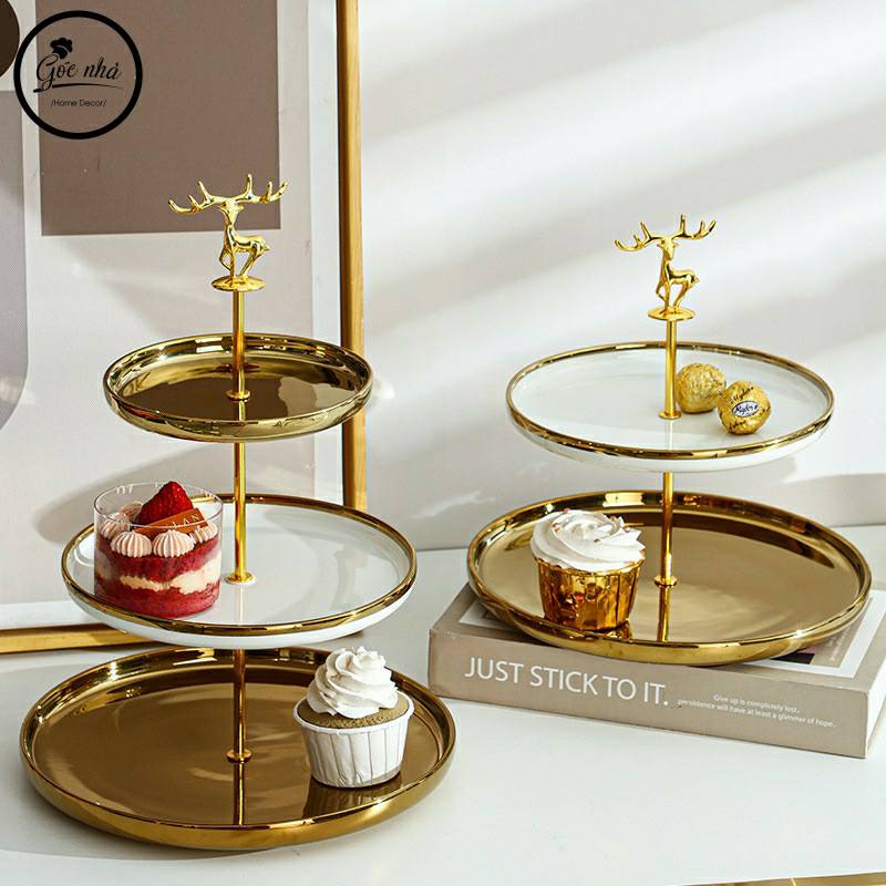 Khay Bánh Trơn Silver Deer