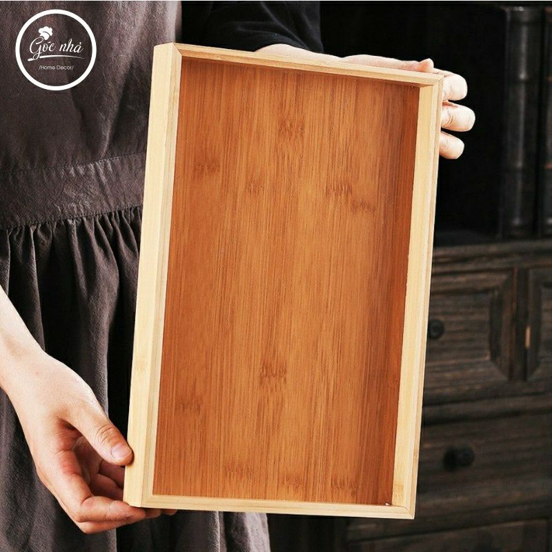 Khay Mứt Khung Gỗ Hủ Thủy Tinh