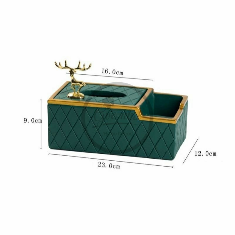Hộp giấy kẻ trám 2 ngăn cao cấp