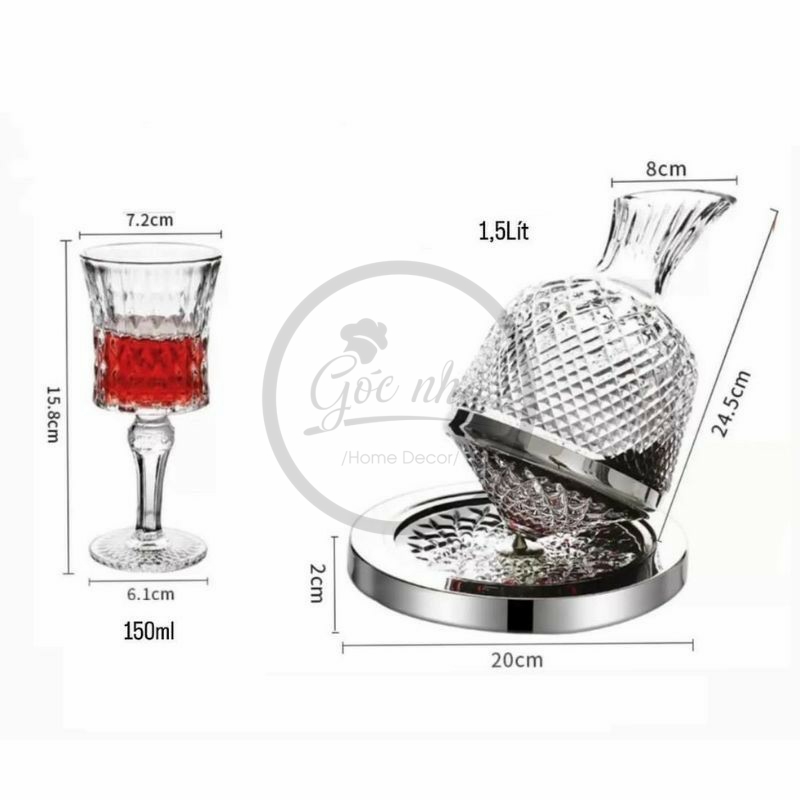 Set Bình Rượu Vang Colosseo