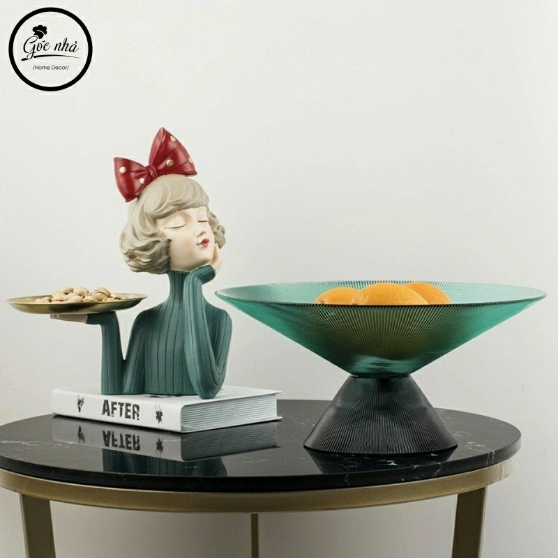 Khay Trái Cây Thủy Tinh Tăm Đại 35cm