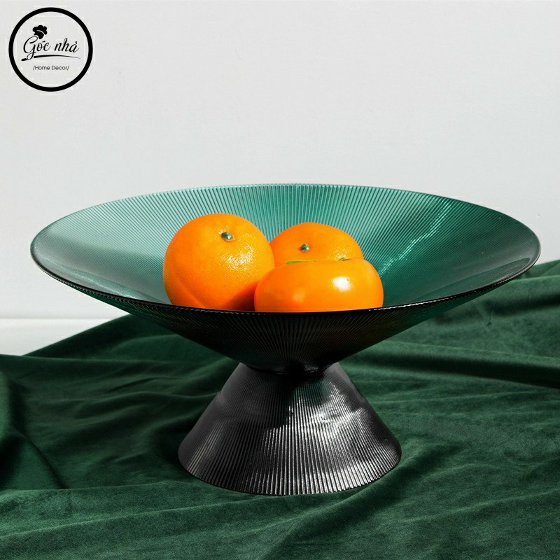 Khay Trái Cây Thủy Tinh Tăm Đại 35cm