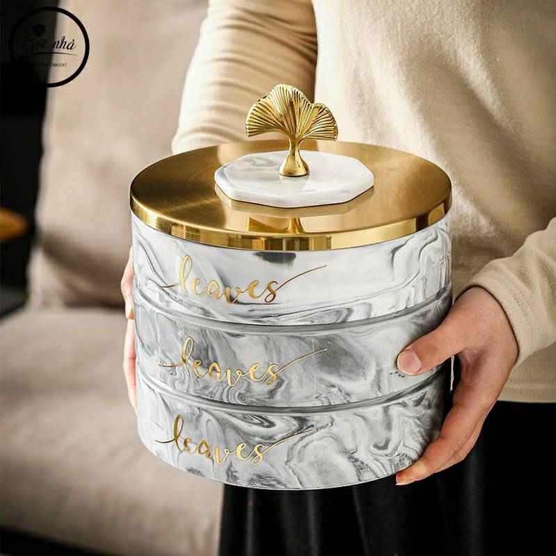 Khay mứt GINGKO LEAVES