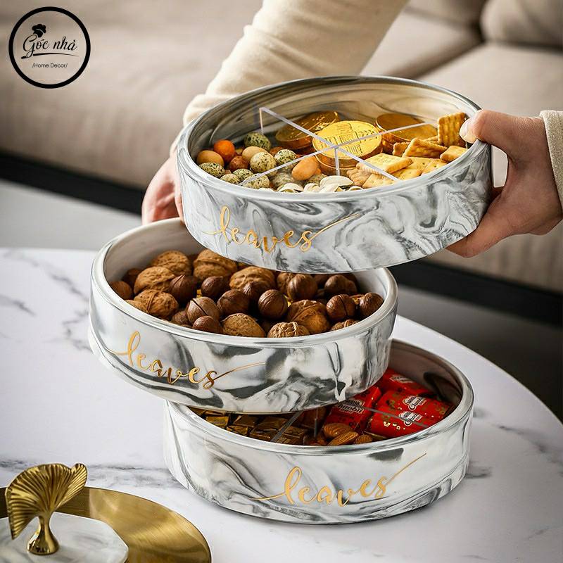 Khay mứt GINGKO LEAVES