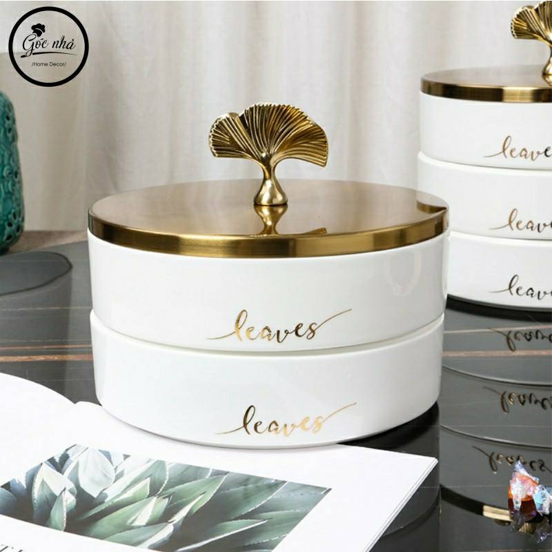 Khay mứt GINGKO LEAVES