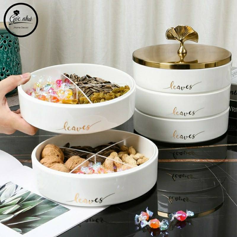 Khay mứt GINGKO LEAVES