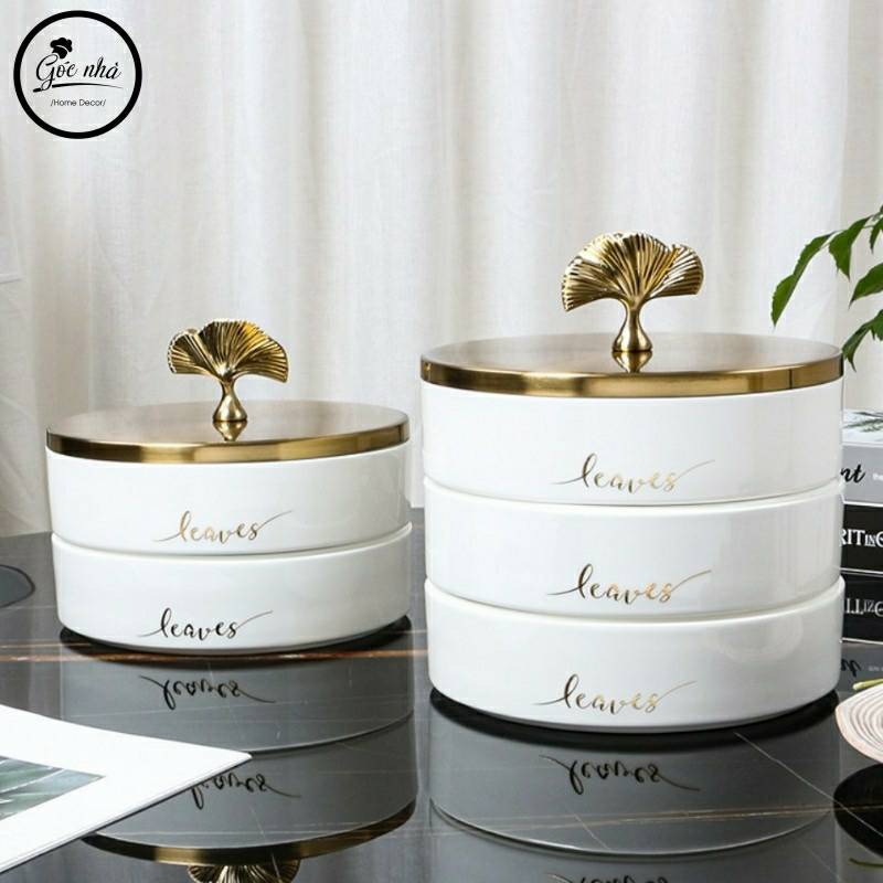 Khay mứt GINGKO LEAVES