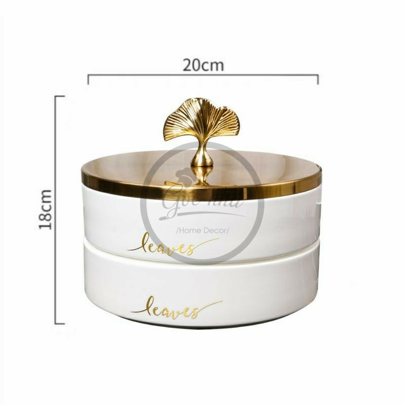 Khay mứt GINGKO LEAVES