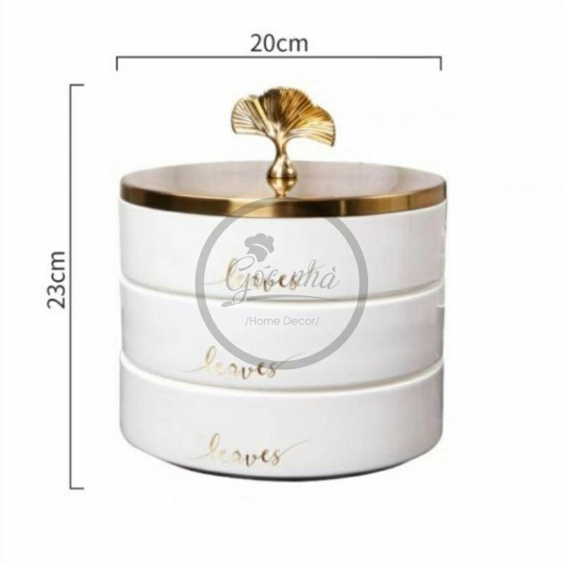 Khay mứt GINGKO LEAVES