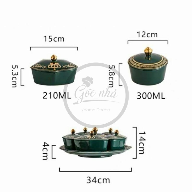 Khay mứt vương miện - The Crown