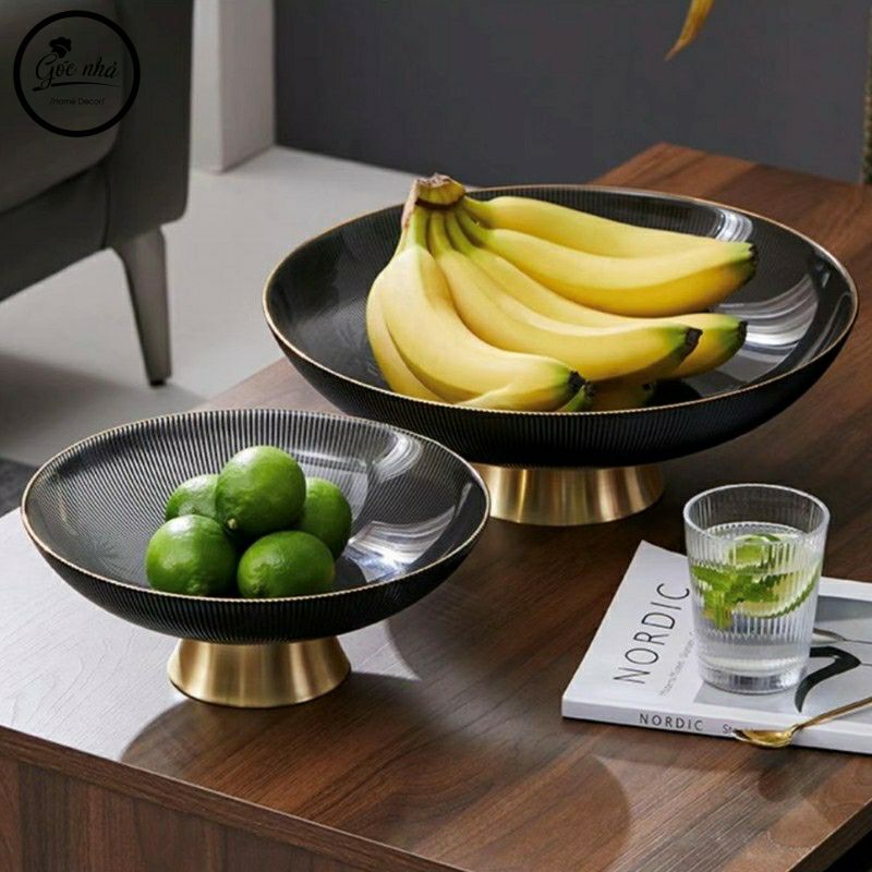 Khay pha lê vân sần