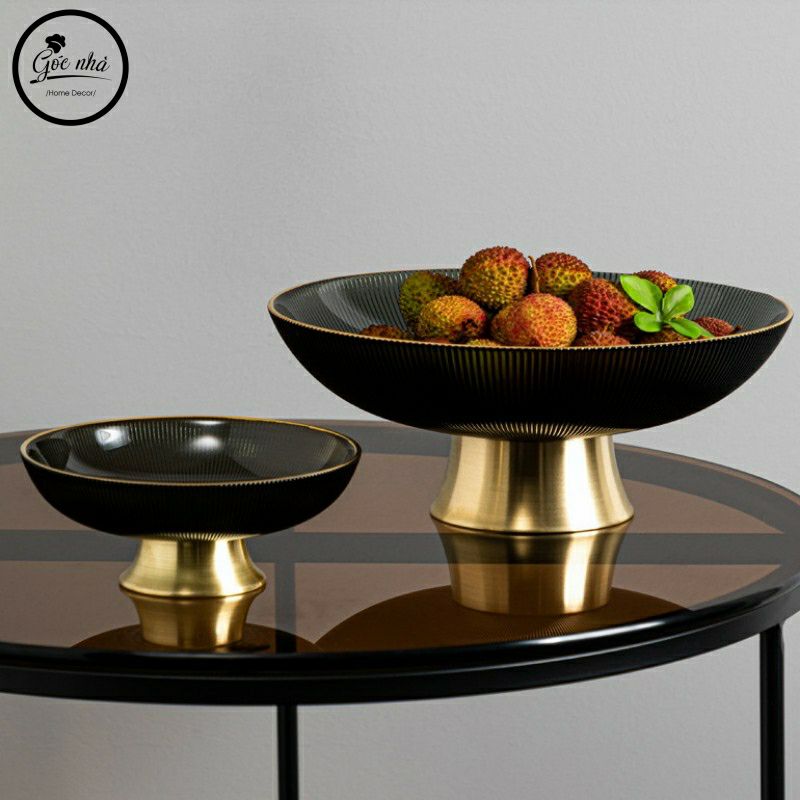 Khay pha lê vân sần