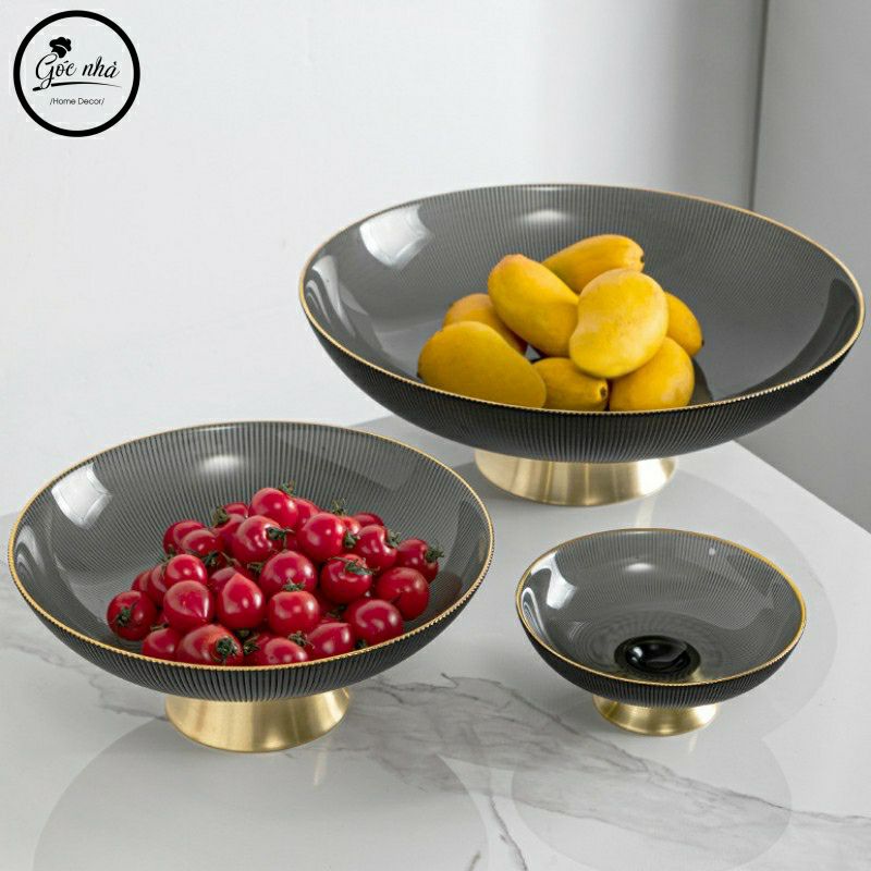 Khay pha lê vân sần