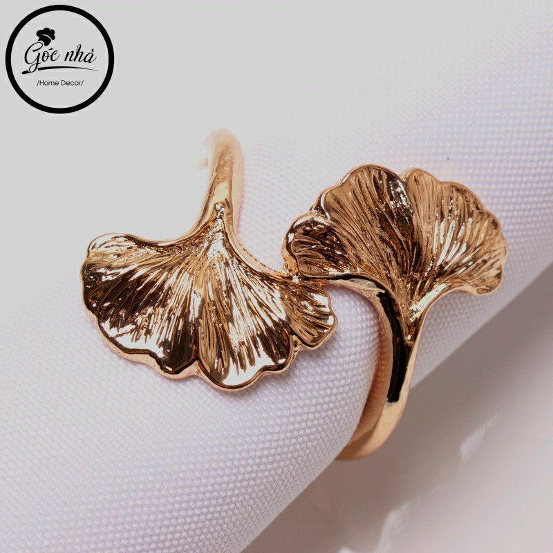 Napkin Rings Gingko - Vòng khăn lá gingko