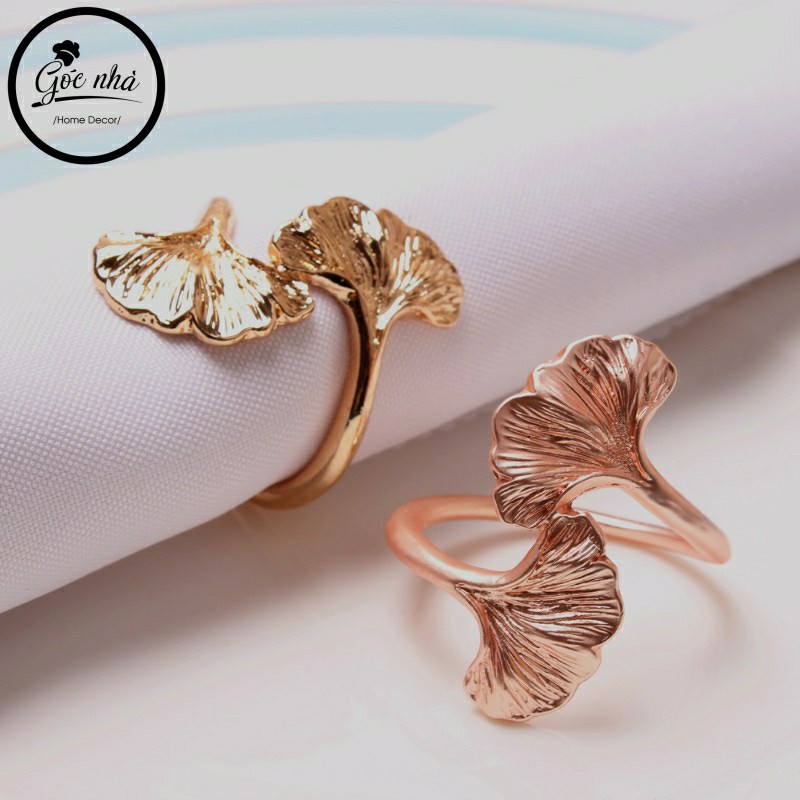 Napkin Rings Gingko - Vòng khăn lá gingko