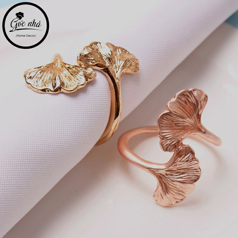 Napkin Rings Gingko - Vòng khăn lá gingko