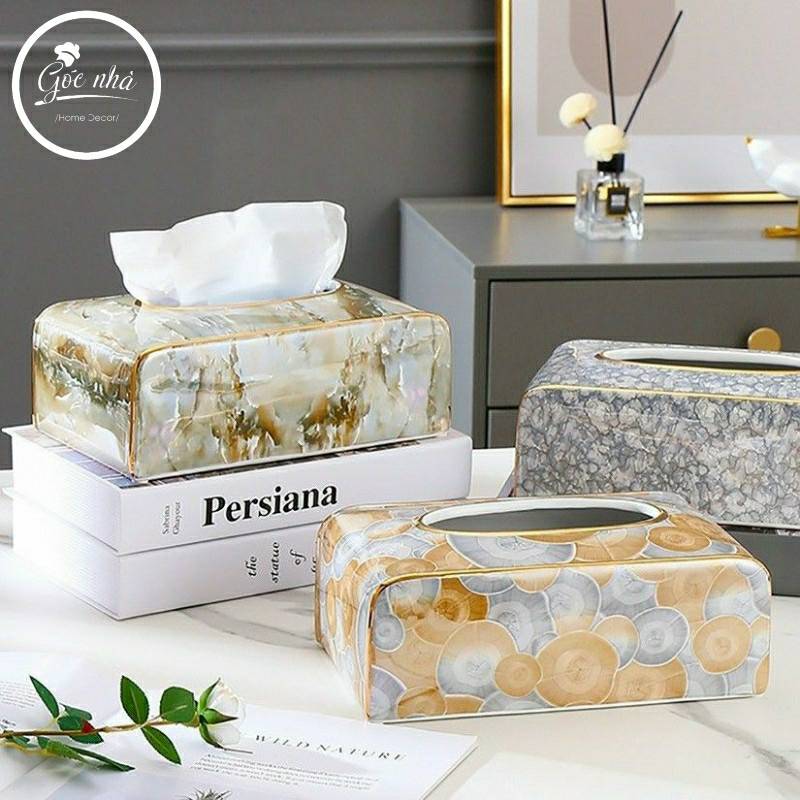 Hộp giấy vân đá xà cừ