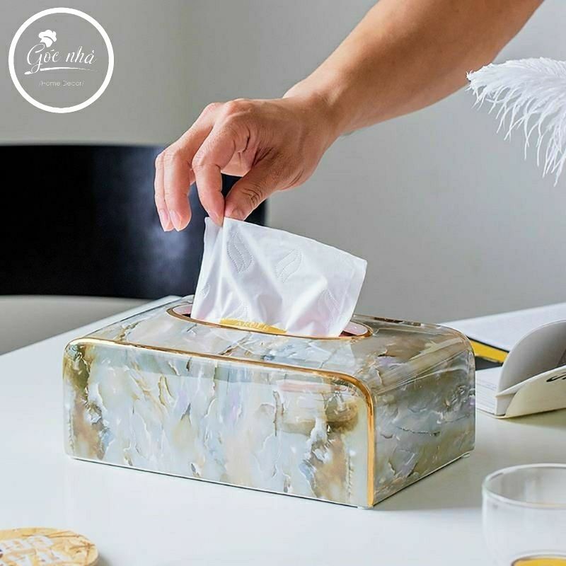 Hộp giấy vân đá xà cừ