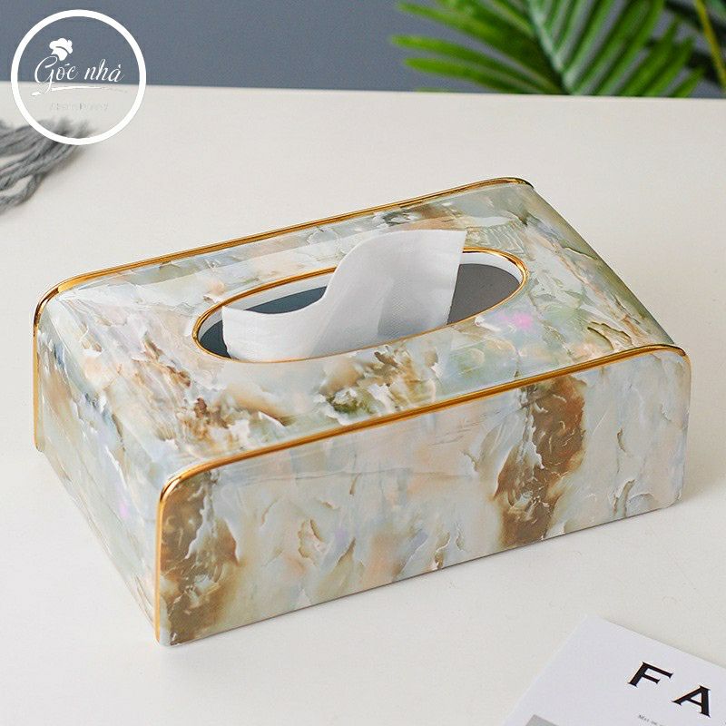 Hộp giấy vân đá xà cừ