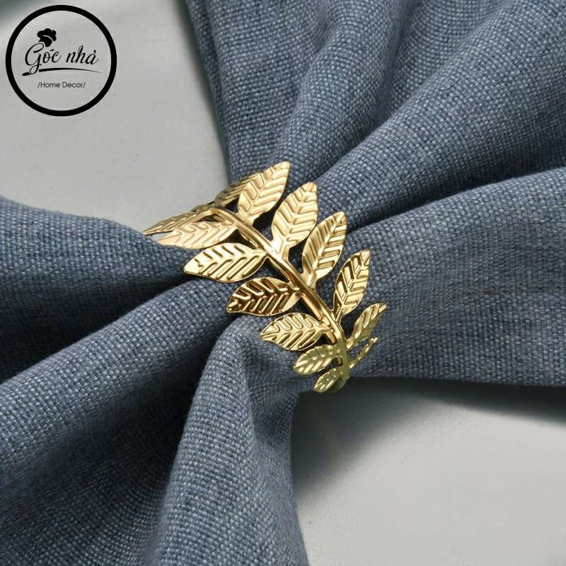 Napkin Rings leaveroll- Vòng khăn xâu lá