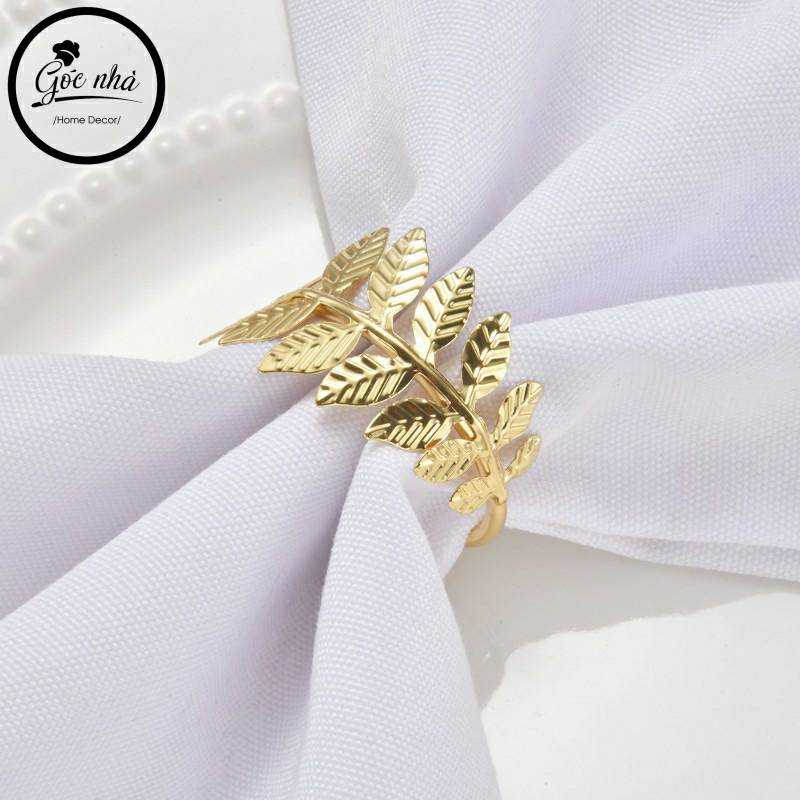 Napkin Rings leaveroll- Vòng khăn xâu lá