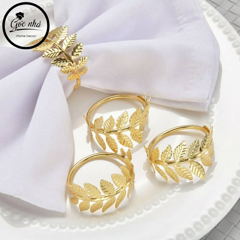 Napkin Rings leaveroll- Vòng khăn xâu lá