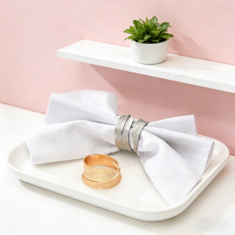 Napkin ring- Vòng khăn lá lúa cuốn dài Riceleaf