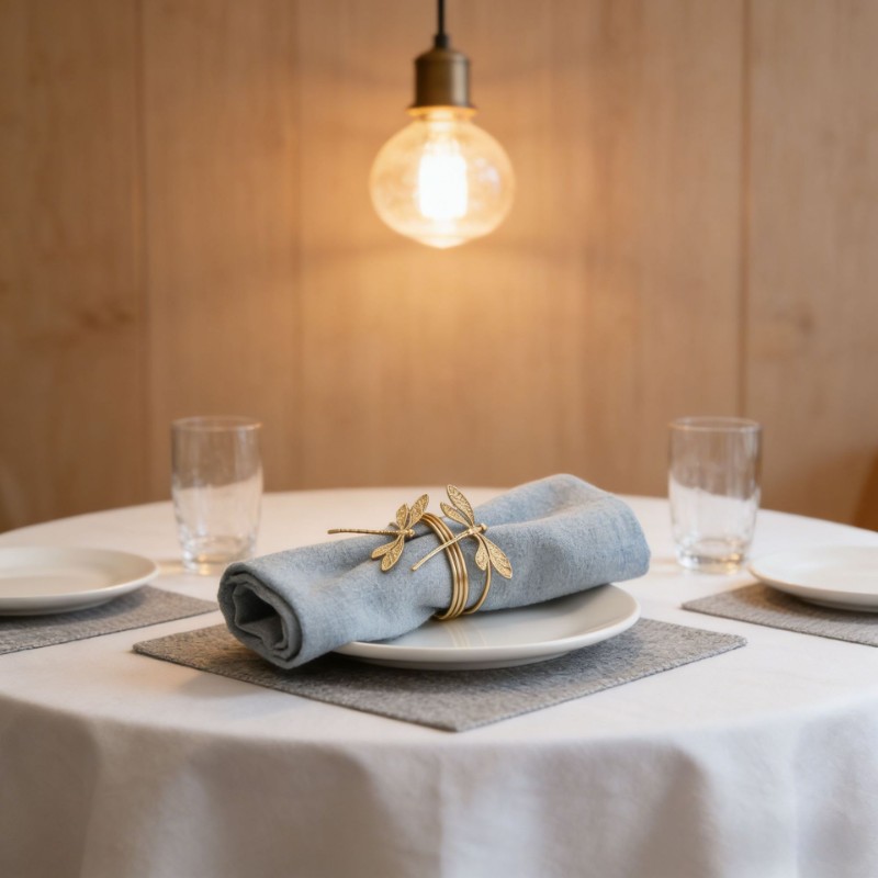 Napkin ring- Vòng khăn chuồn chuồn đôi
