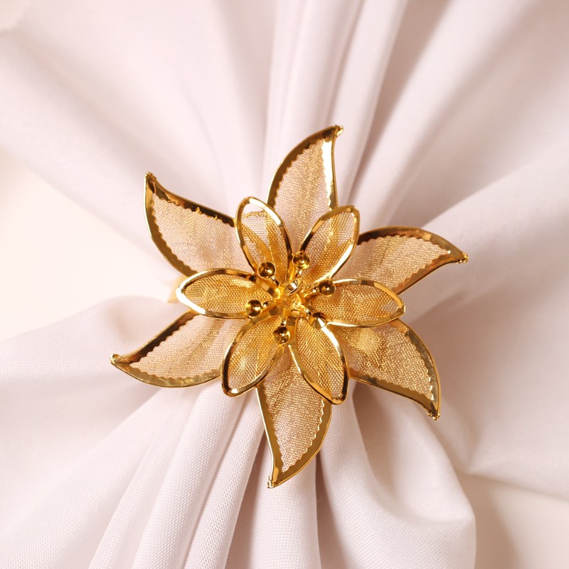 Napkin ring- vòng khăn sunflower gold hoa hướng dương