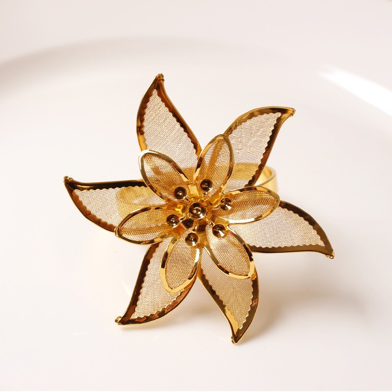 Napkin ring- vòng khăn sunflower gold hoa hướng dương